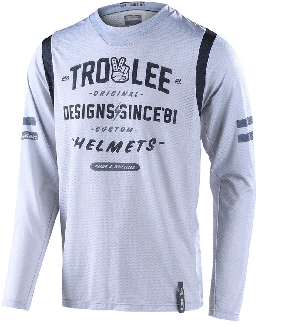 Troy Lee Designs GP Air Roll Out Motocross trøje grå/sort XL Figur 1