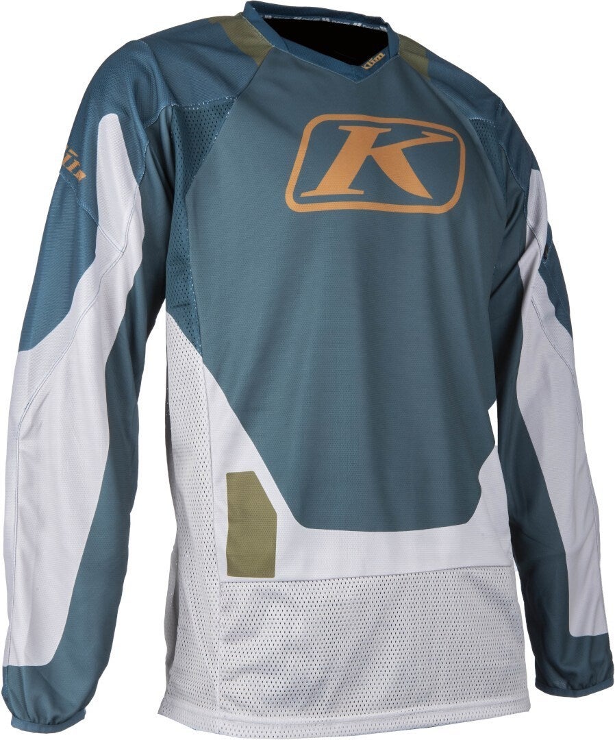 Klim Dakar 2025 Motocross trøje grå/blå L Figur 3