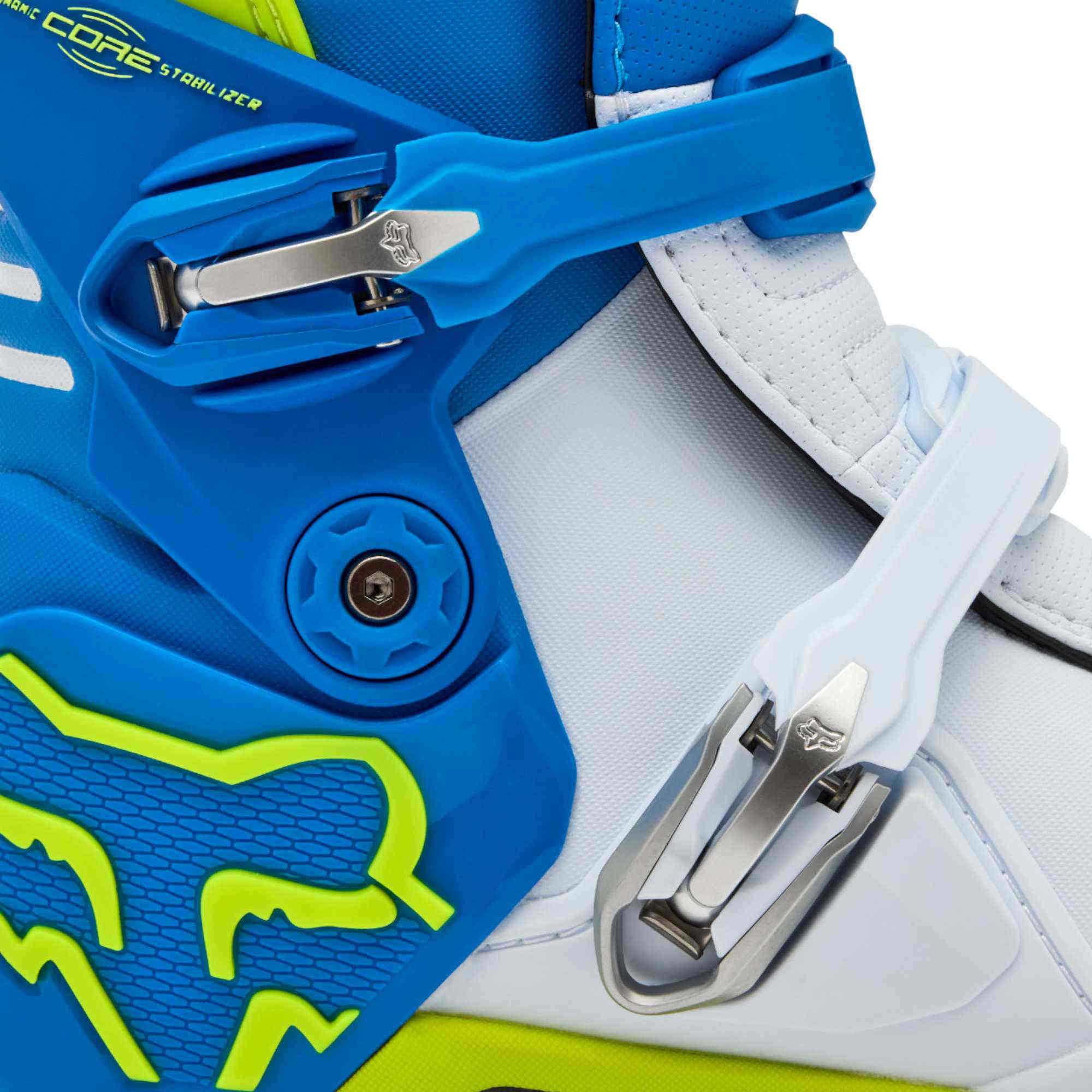 FOX Motion Stivali da motocross blu/giallo 6 Figura 6
