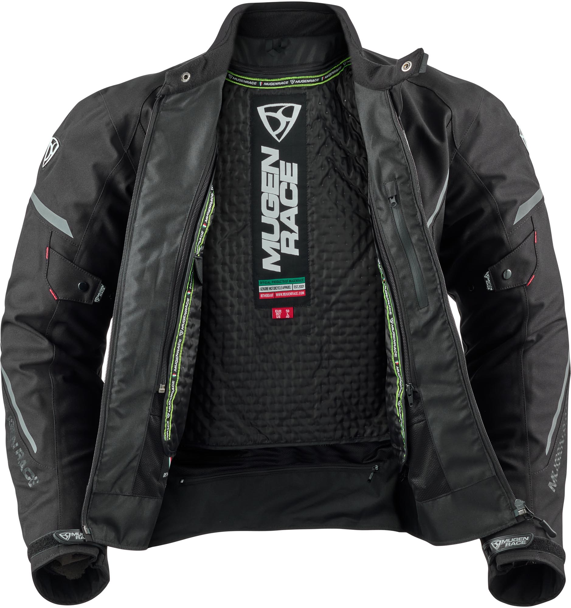 Side view of MUGENRACE Munee waterproof Motorcycle Textile Jacket