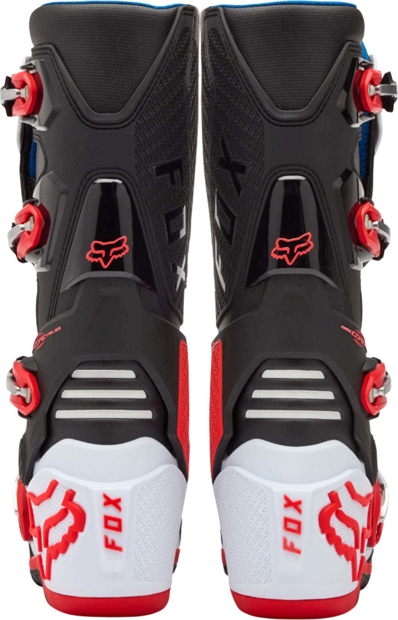 FOX Motion Motocross Boots white/black/red 5 Figure 4