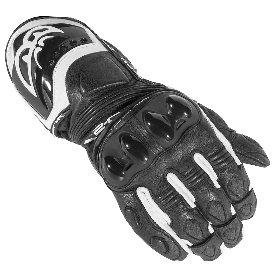 Berik Spa Motorcykelhandsker Sort/hvid 2XL Figur 1