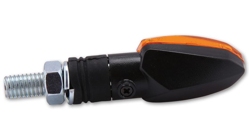 HIGHSIDER Smart Lizzard Lampa Indikator Hus Svart / Lins Orange (Par), Fram & Bak Figur 5