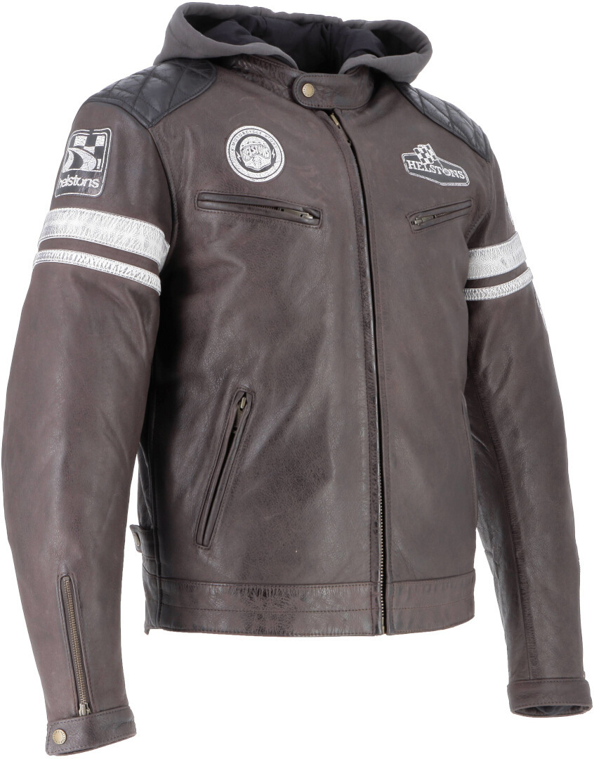 Helstons Riposte Motorcycle Leather Jacket dark brown M Figure 3