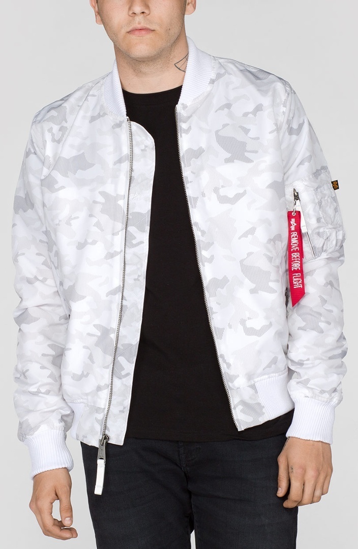 Alpha Industries MA-1 TT Jacket white/camouflage M Figure 1