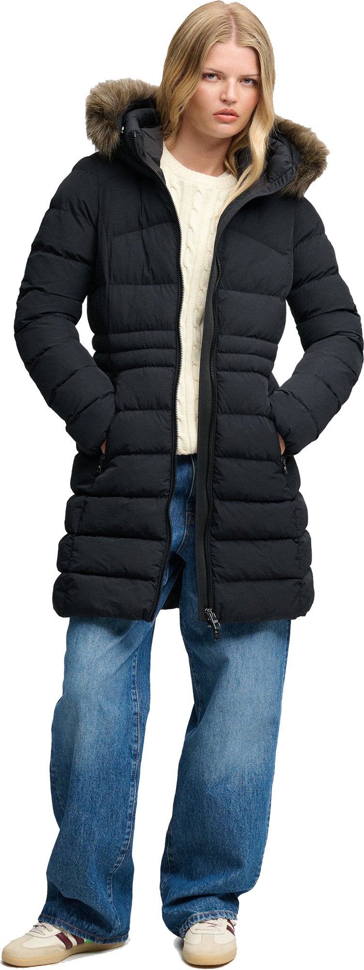 Superdry & Co Fuji Дамско палто черно XS Фигура 7