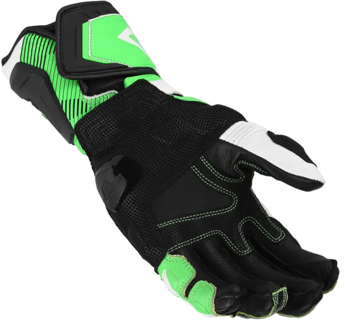 Macna Powertrack 2.0 Motorcykel handskar svart/vitt/grönt 2XL Figur 3