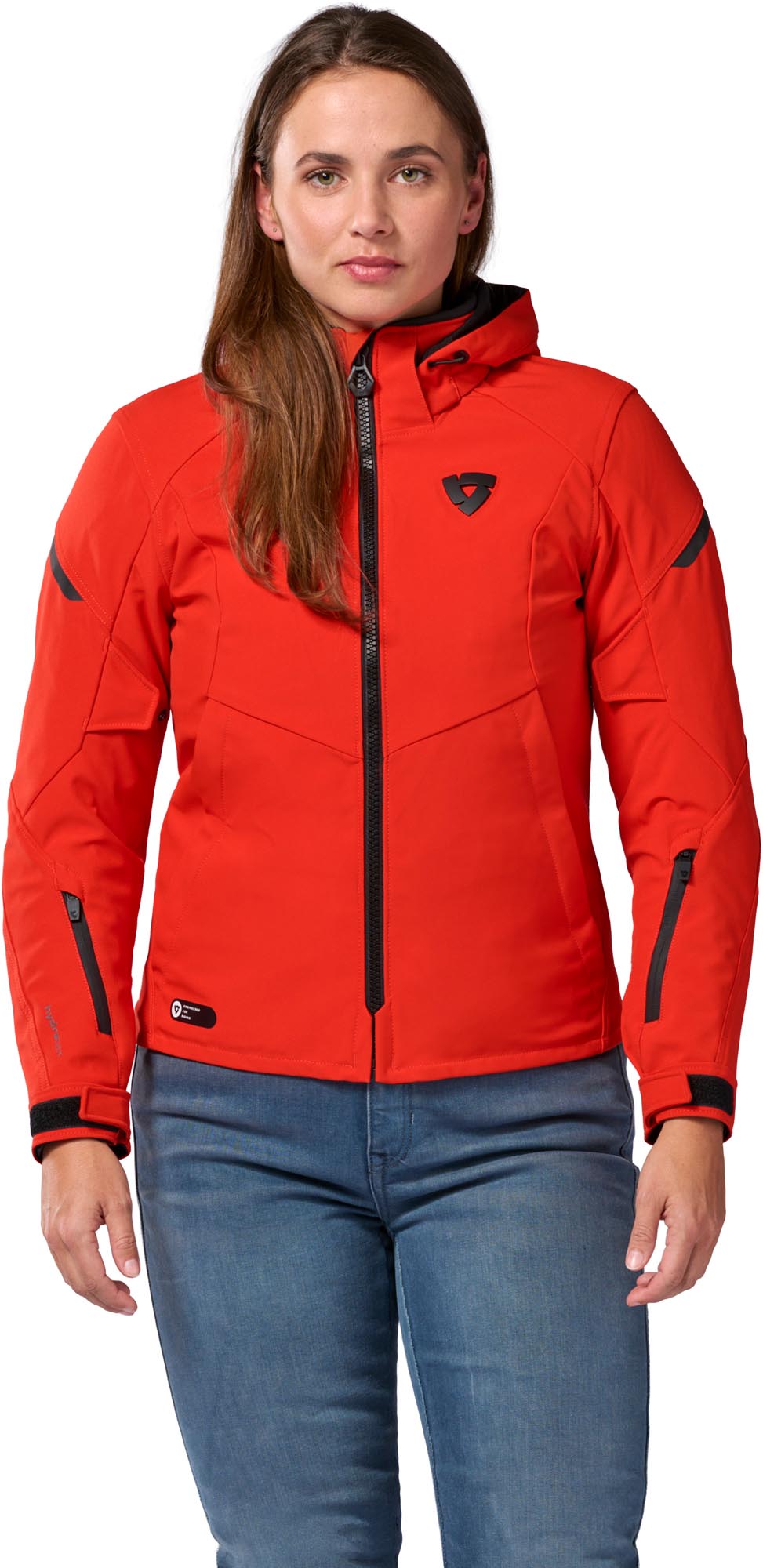 Revit Afterburn 2 H2O waterdichte dames motorfiets textieljas Rood 42 Figuur 3