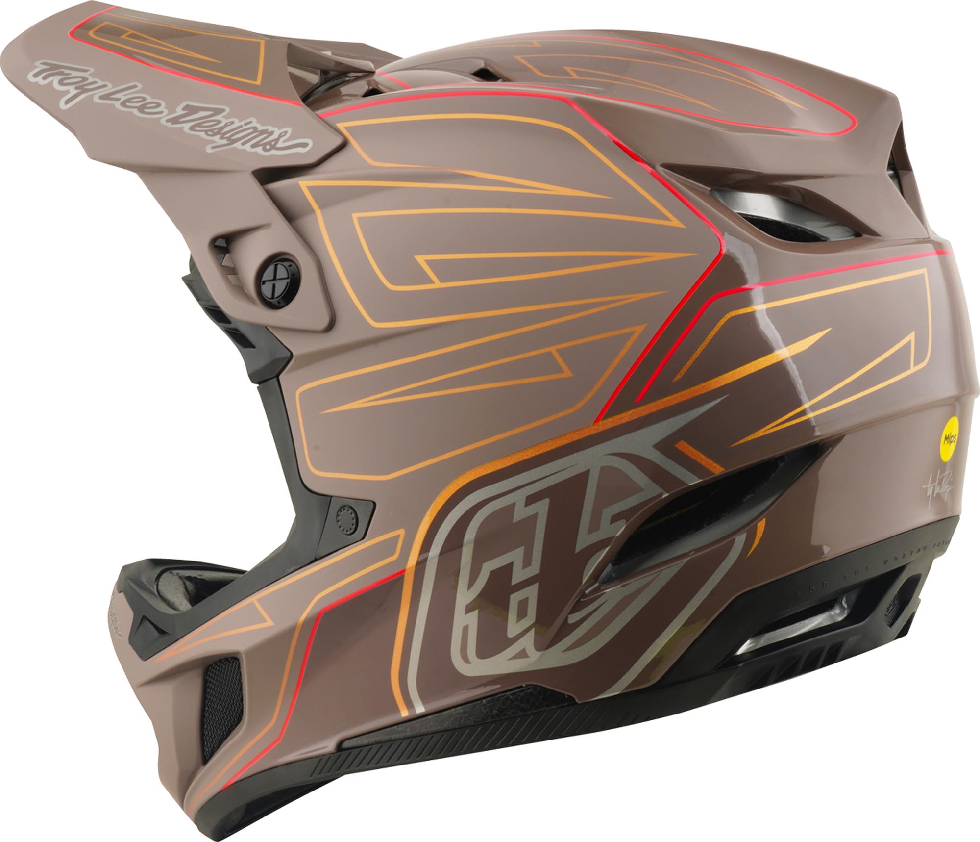 Troy Lee Designs D4 Polyacrylite MIPS Shadow Pro Downhill Helm XL (60/61) Abbildung 6