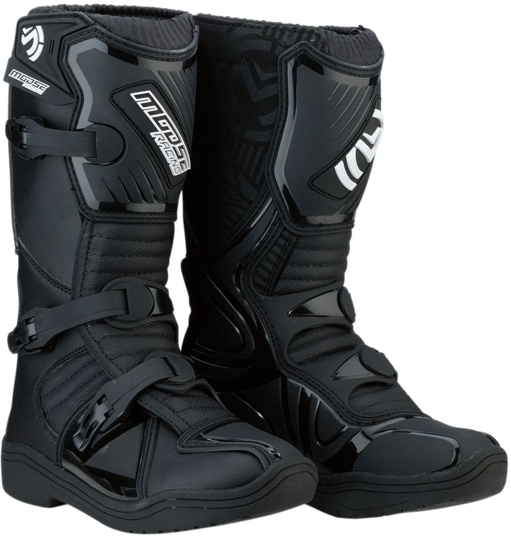 Moose Racing M1-3 Jugend Motocross Stiefel schwarz 37 Abbildung 1