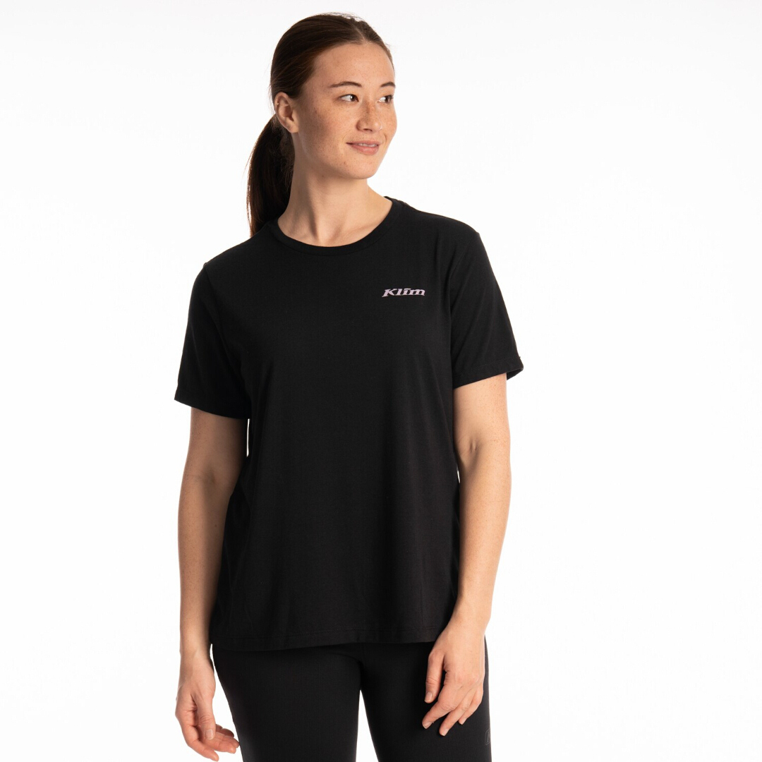 Klim Canyon Tri-Blend T-shirt för damer violett/svart XXL Figur 1