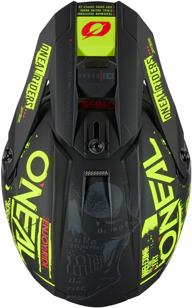 Oneal 5Series Polyacrylite Attack Cască de motocross Negru mat/galben M (57/58) Figura 2