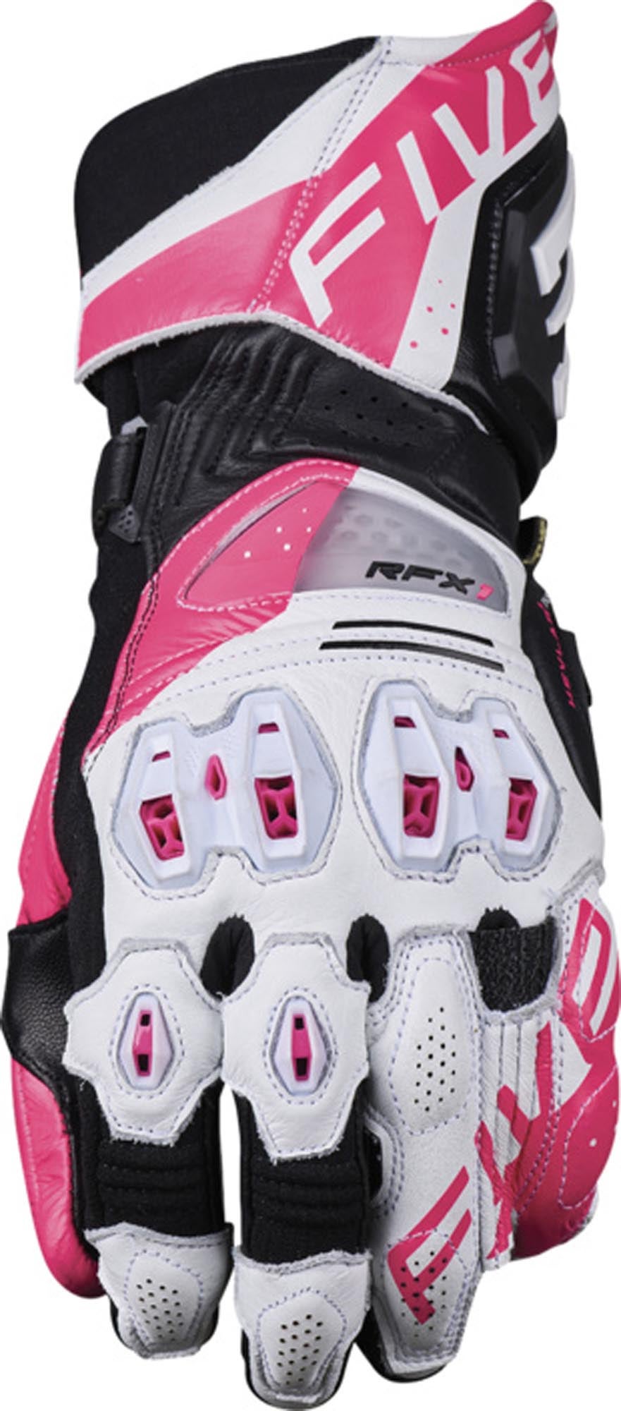 Five RFX1 Evo Damer motorcykelhandskar vit/rosa XS Figur 1