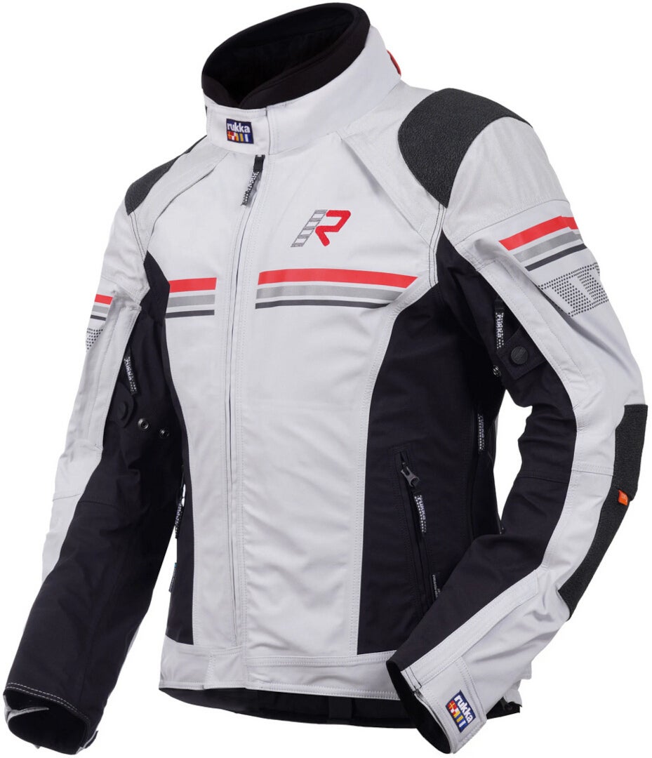 Rukka Armatou-R Motorfiets textiel jas grijs/rood 64 Figuur 1
