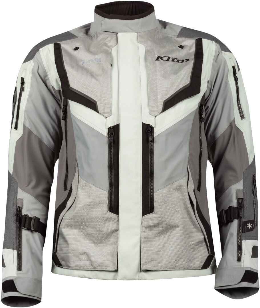 Klim Badlands Pro Motorrad Textiljacke hellgrau/schwarz M Abbildung 5