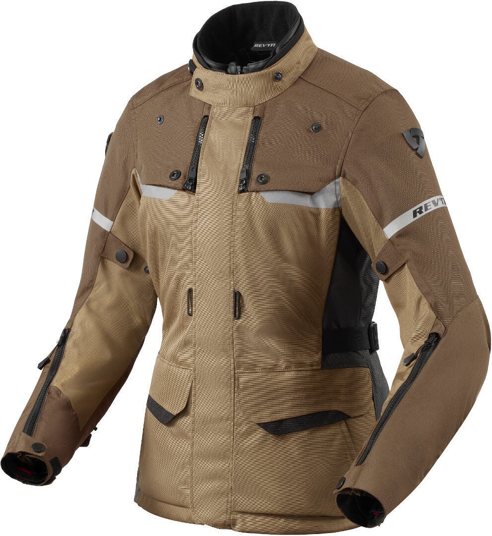 Revit Outback 4 H2O Dames Motorfiets Textiel Jas bruin 46 Figuur 1