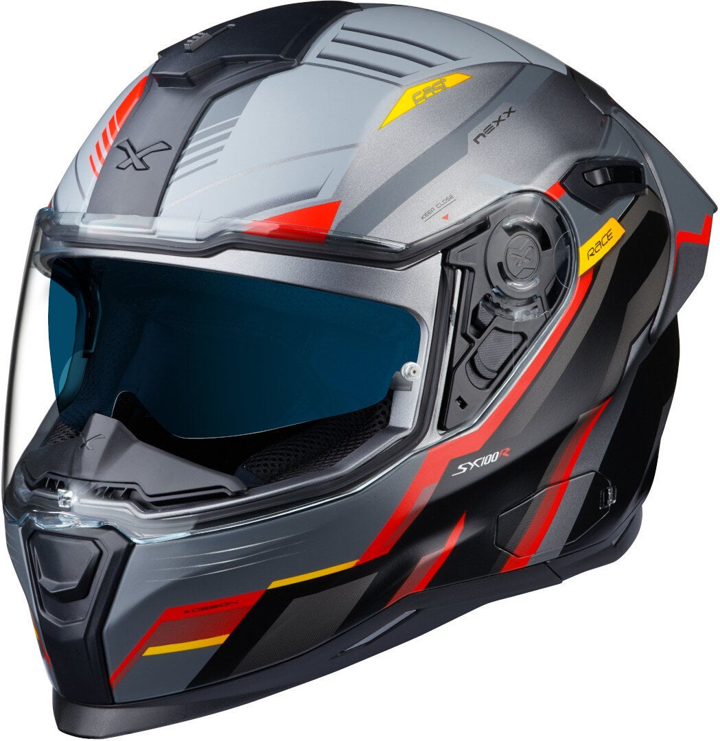Nexx SX.100R Gridline Helmet grey/red L (59/60) Figure 4