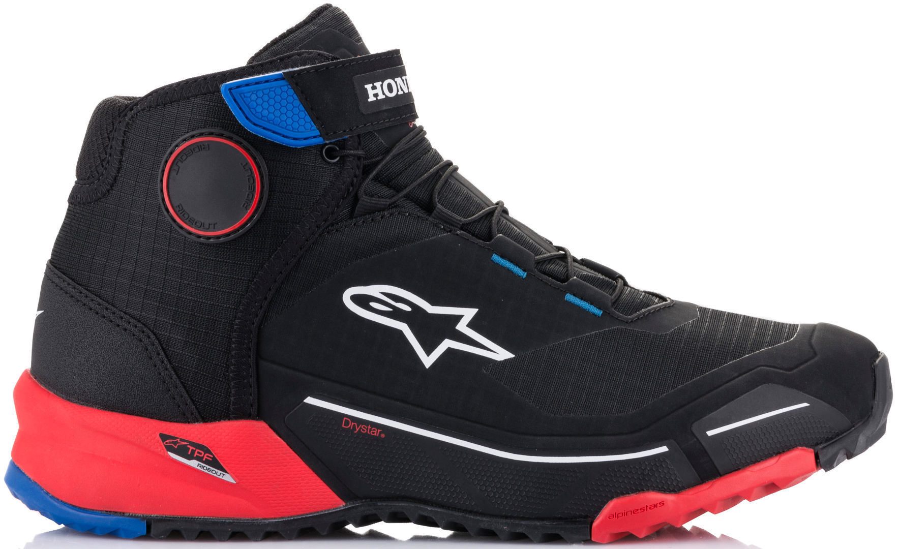 Alpinestars Honda CR-X Drystar Pantofi de motocicletă Negru/Roșu/Albastru 8 (40,5) Figura 5