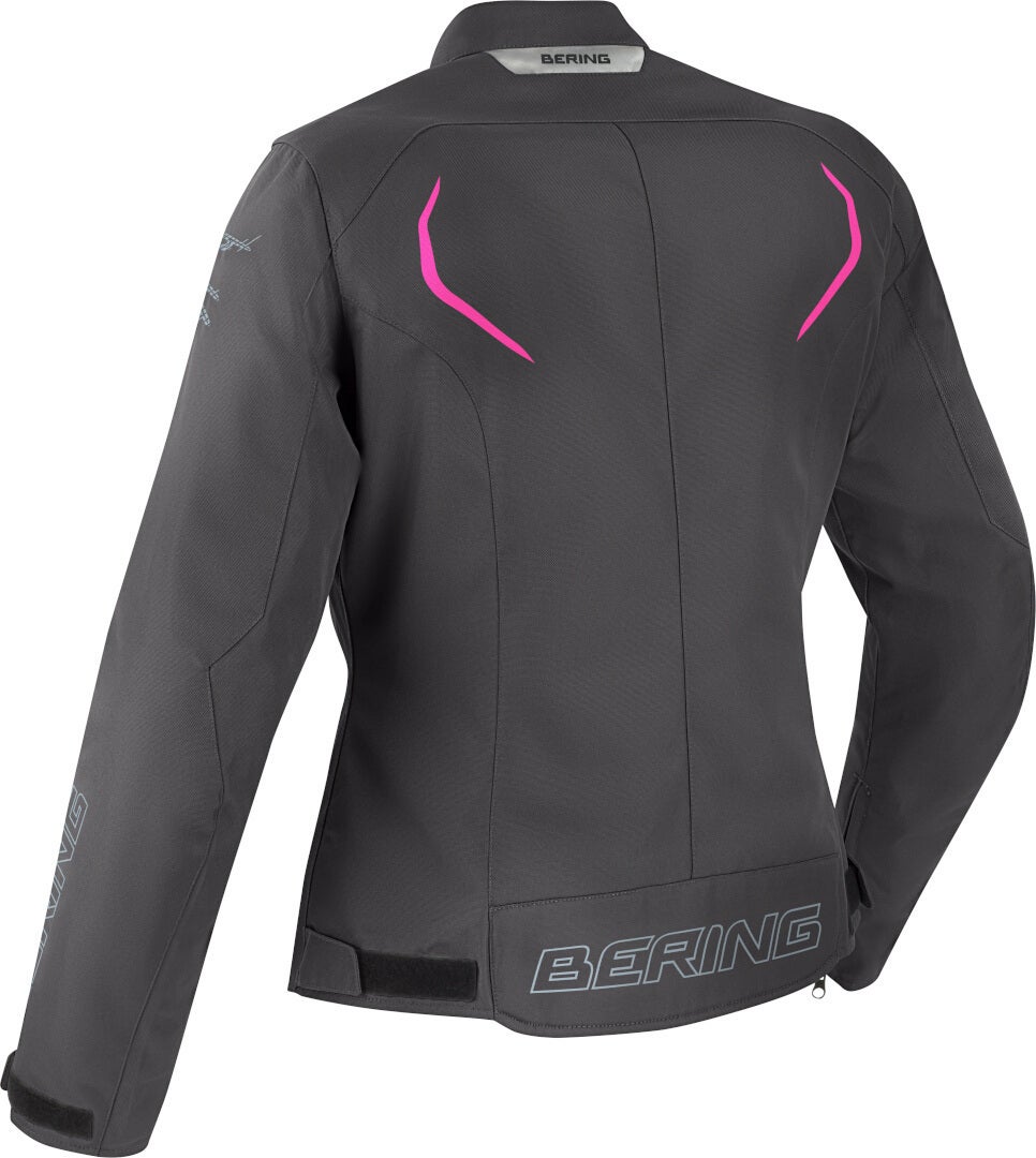 Bering Dundy waterproof Ladies Motorcycle Textile Jacket black/hotpink 40 Figure 2