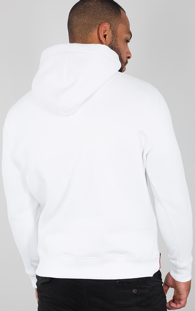 Alpha Industries Basic Chandail à capuchon Blanc/jaune M Figure 2