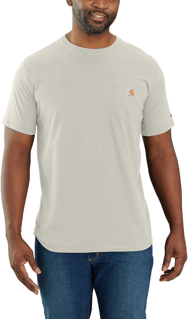 Carhartt Force Relaxed Fit Midweight Short Sleeve Pocket T-shirt Fløde M Figur 2