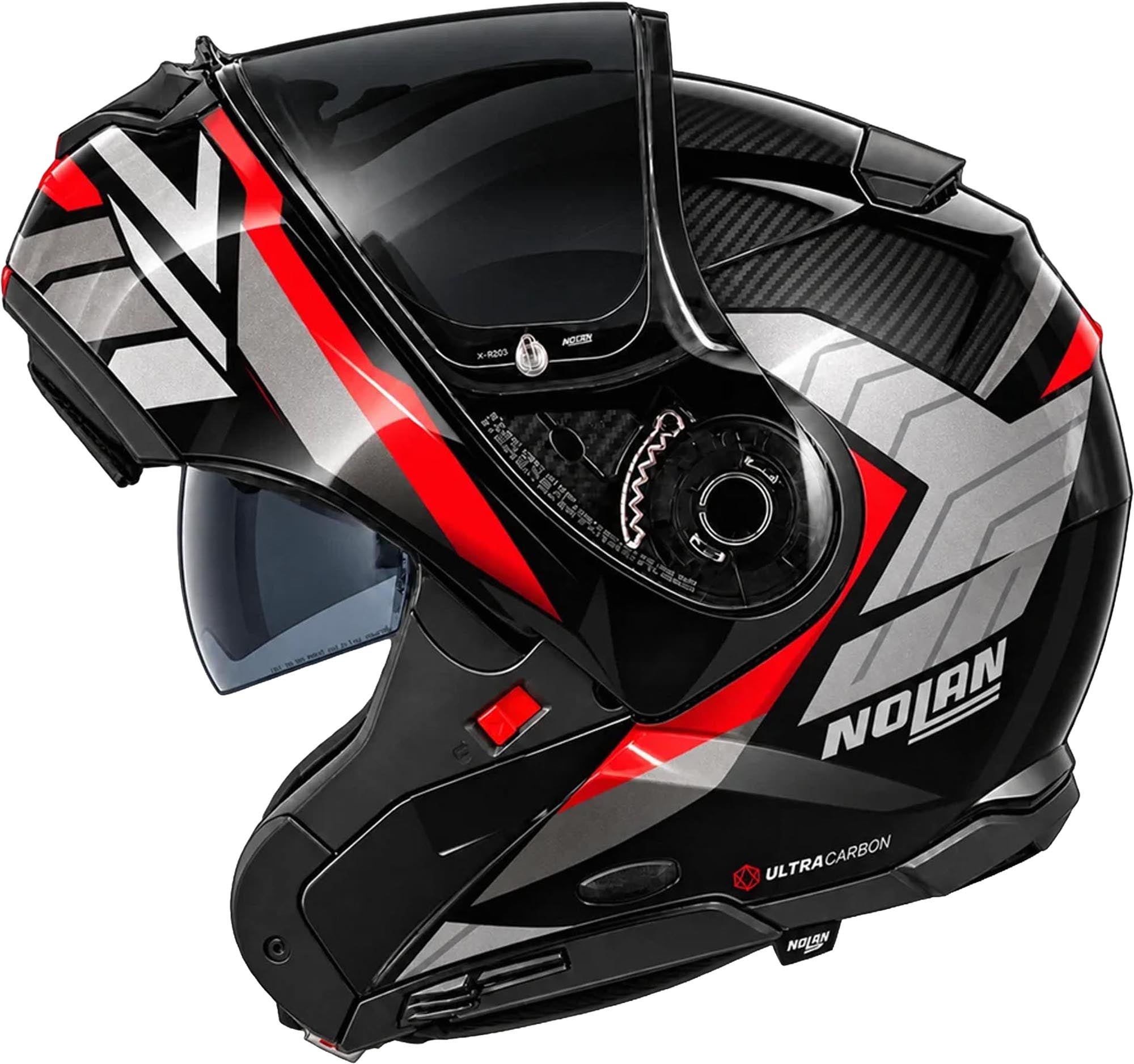 Nolan X-1005 Ultra Carbon Ritmo Helmet black/red/anthracite XXS (54) Figure 4