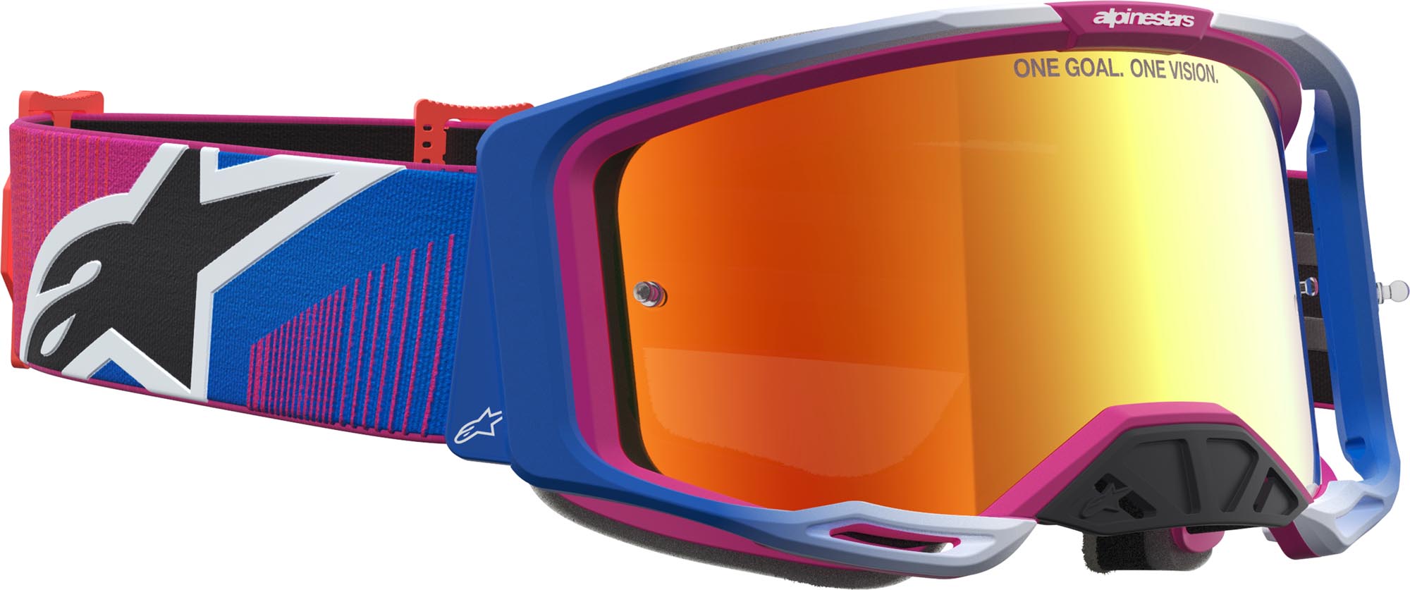 Side view of Alpinestars Vision 8 Maven Mirror Motocross Goggles