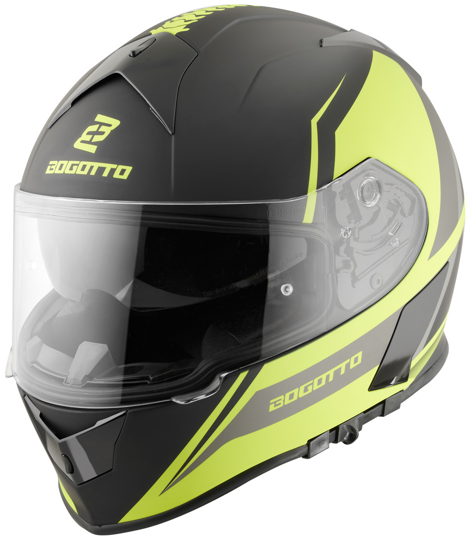 Bogotto V126 G-Evo Cască negru/galben XS Figura 2