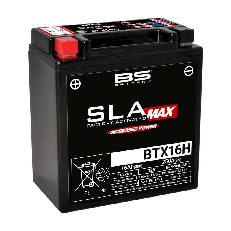 BS Battery Fabriksaktiverat underhållsfritt Max SLA-batteri - BTX16H Figur 2