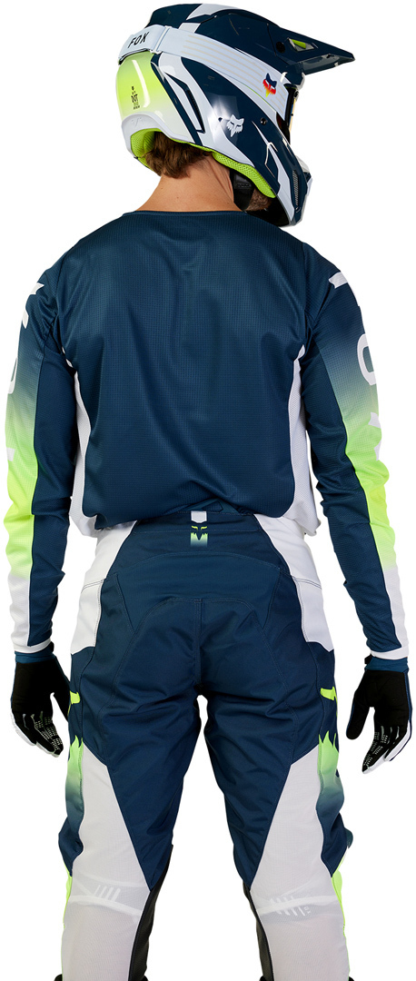 FOX 180 Flora Motokrosový dres tmavě modrá XL Obrázek 5