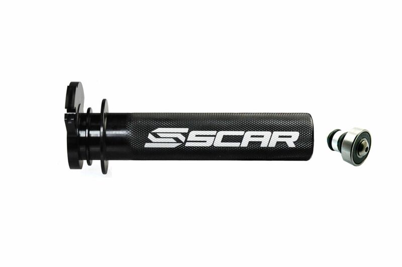 SCAR Spjällrör Aluminium + Kullager Svart Figur 1