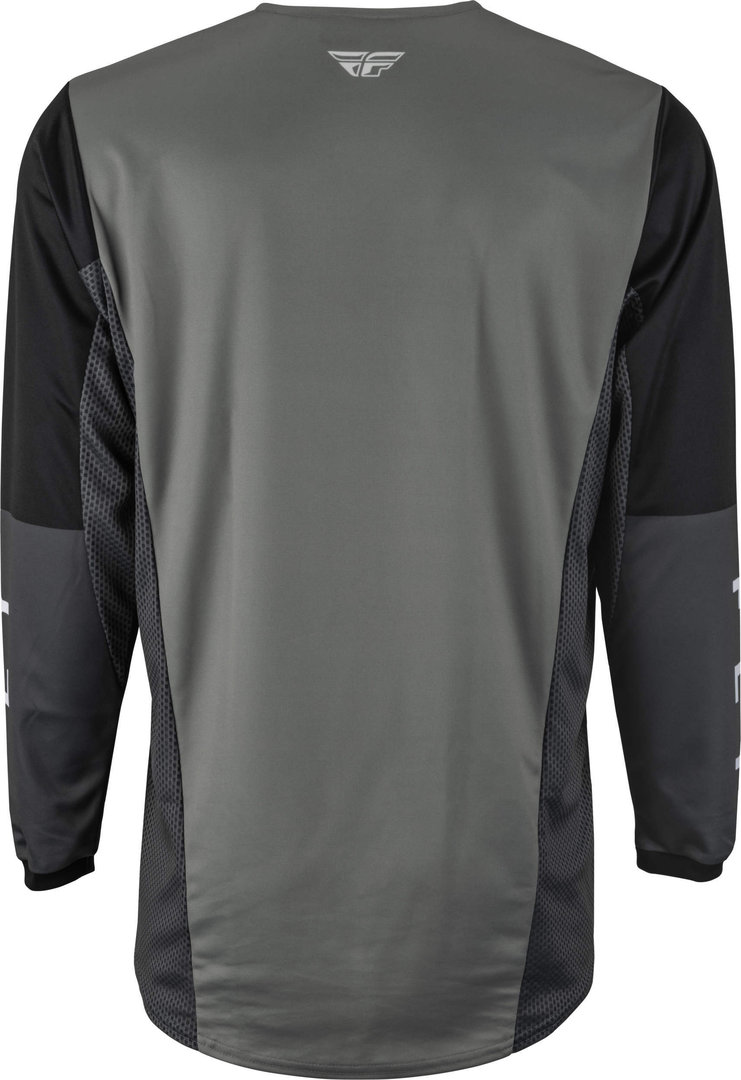 Fly Racing Kinetic Jet Motocross Jersey hellgrau/dunkelgrau/schwarz XL Abbildung 2