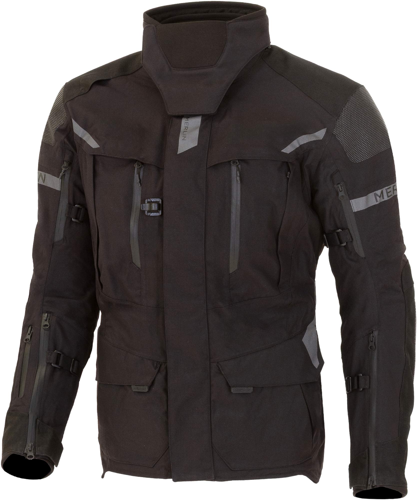 Merlin Akashi Pro D30 Laminated waterproof Motorcycle Textile Jacket black M Figure 1