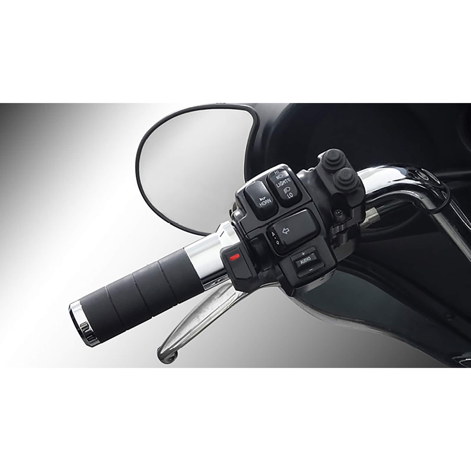 KOSO Heizgriffe Titan-X für Harley Davidson mit integriertem Schalter, chrom oder schwarz Chrome Figura 3