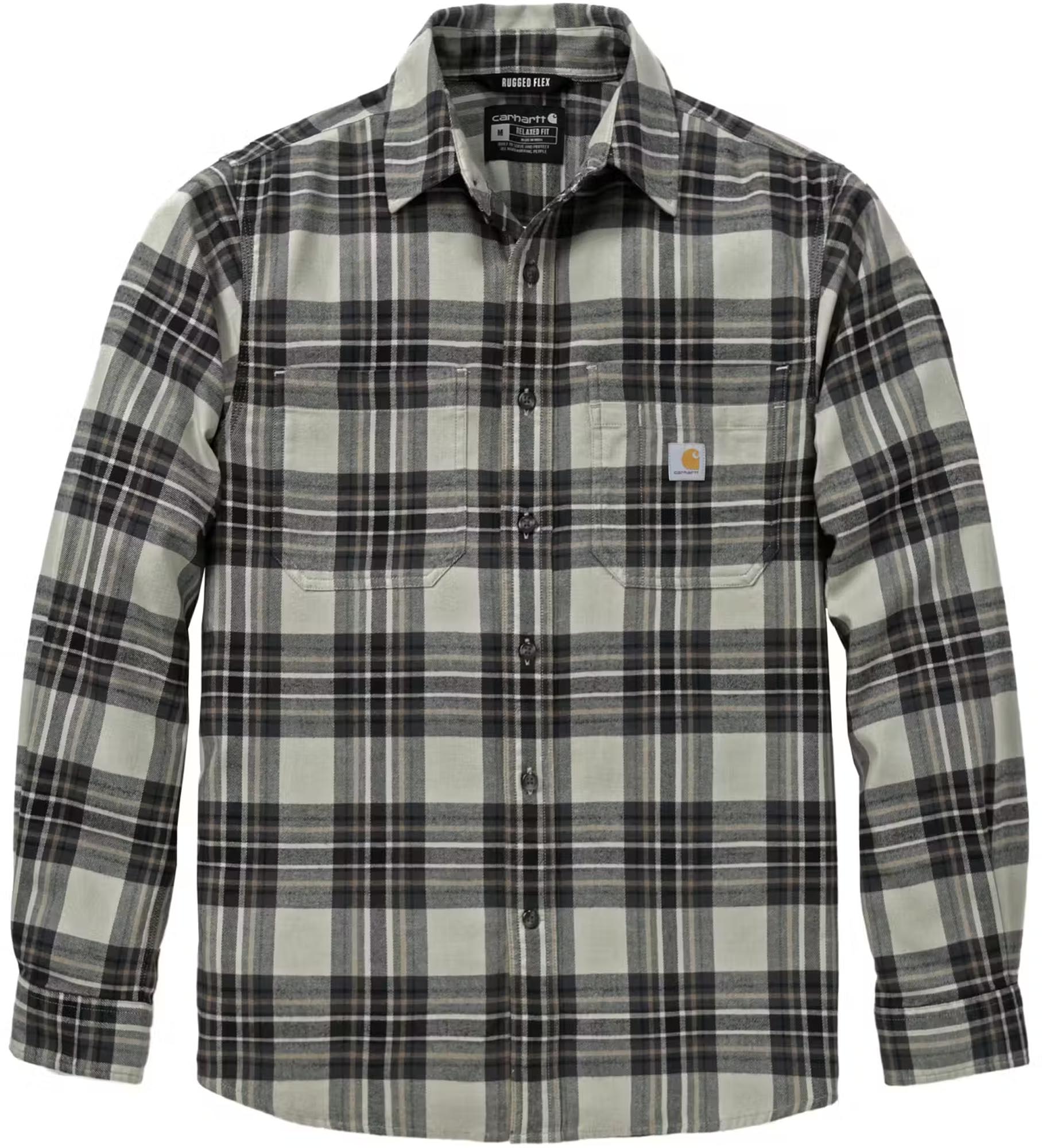 Carhartt Hamilton Relaxed LS Plaid Hemd hellgrau/dunkelgrau M Abbildung 1