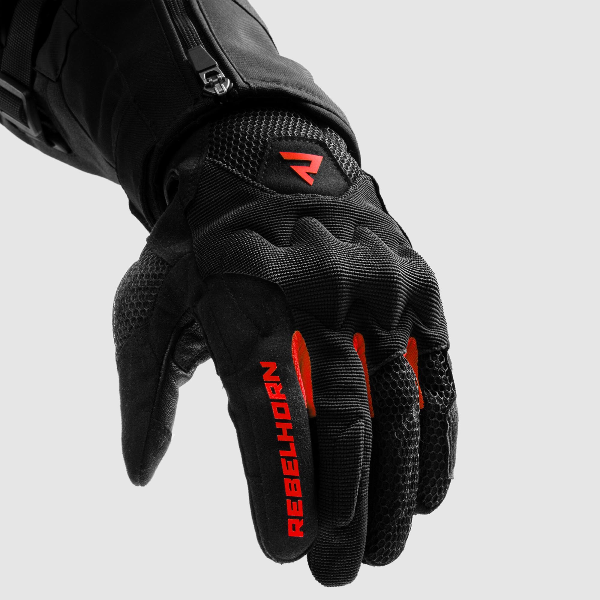 Rebelhorn Core Ladies Motorcycle Gloves black/red M Figure 5