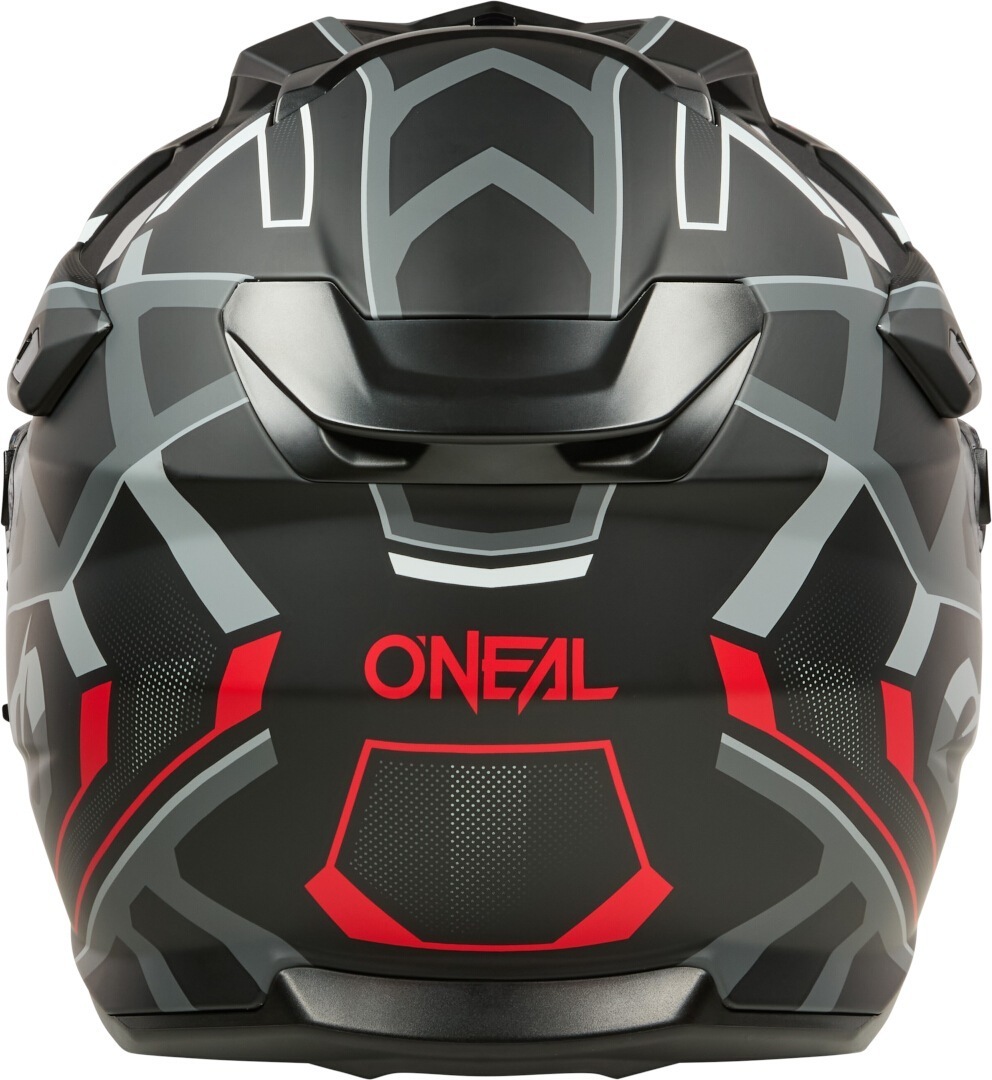 Oneal D-SRS Square V.25 Cască de motocross Negru mat/gri/roșu L Figura 3