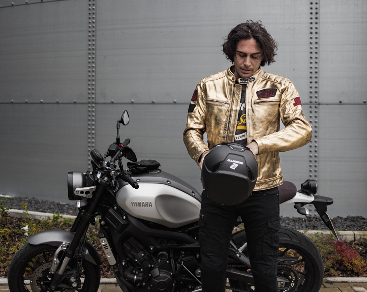 HolyFreedom Zero Lingotto Motorrad Lederjacke S Abbildung 6