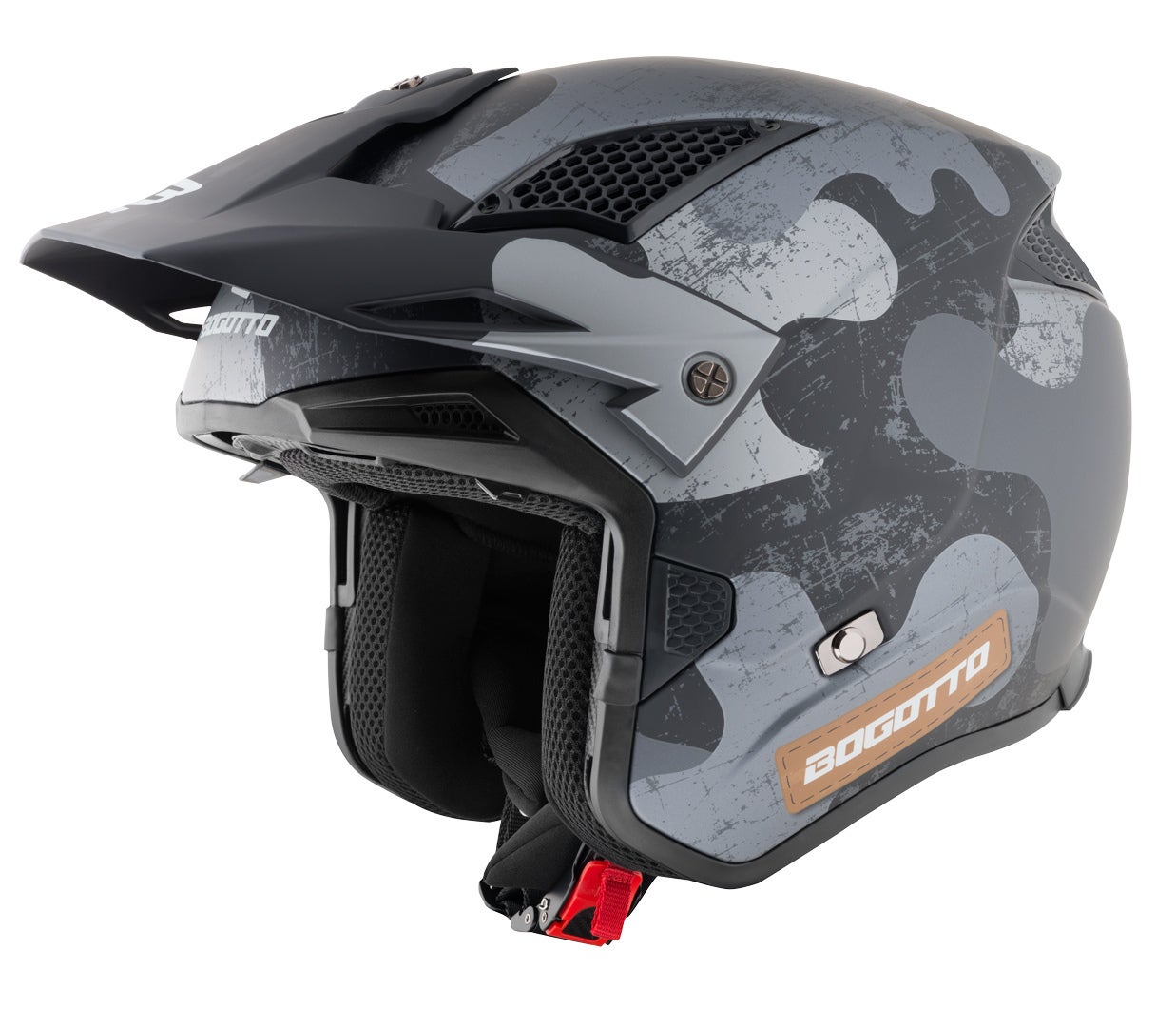 Bogotto Radic Camo Hjelm sort mat/grå L Figur 22