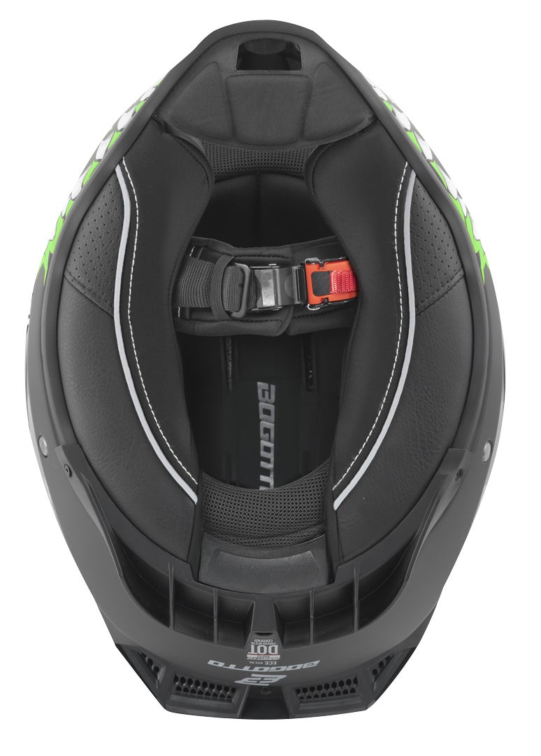 Bogotto Rapto Reptile Helm Zwart/Groene Matt M Figuur 9