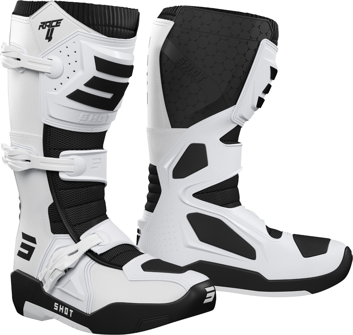Shot Race 4 Motocross Boots white/black 48 Figure 1