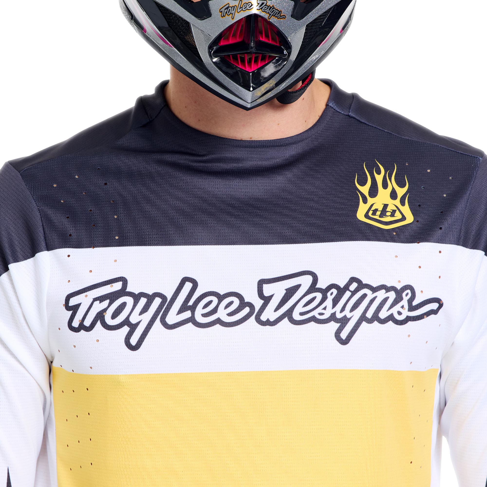 Side view of Troy Lee Designs Sprint Pro YO Moto Bicycle Jersey