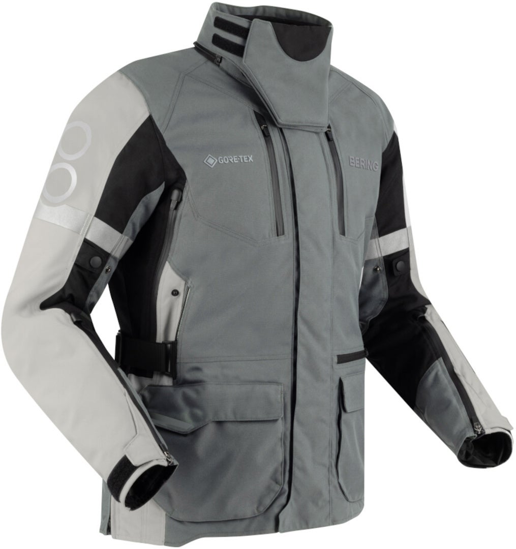 Bering Antartica GTX waterproof Motorcycle Textile Jacket grey/black 4XL Figure 1