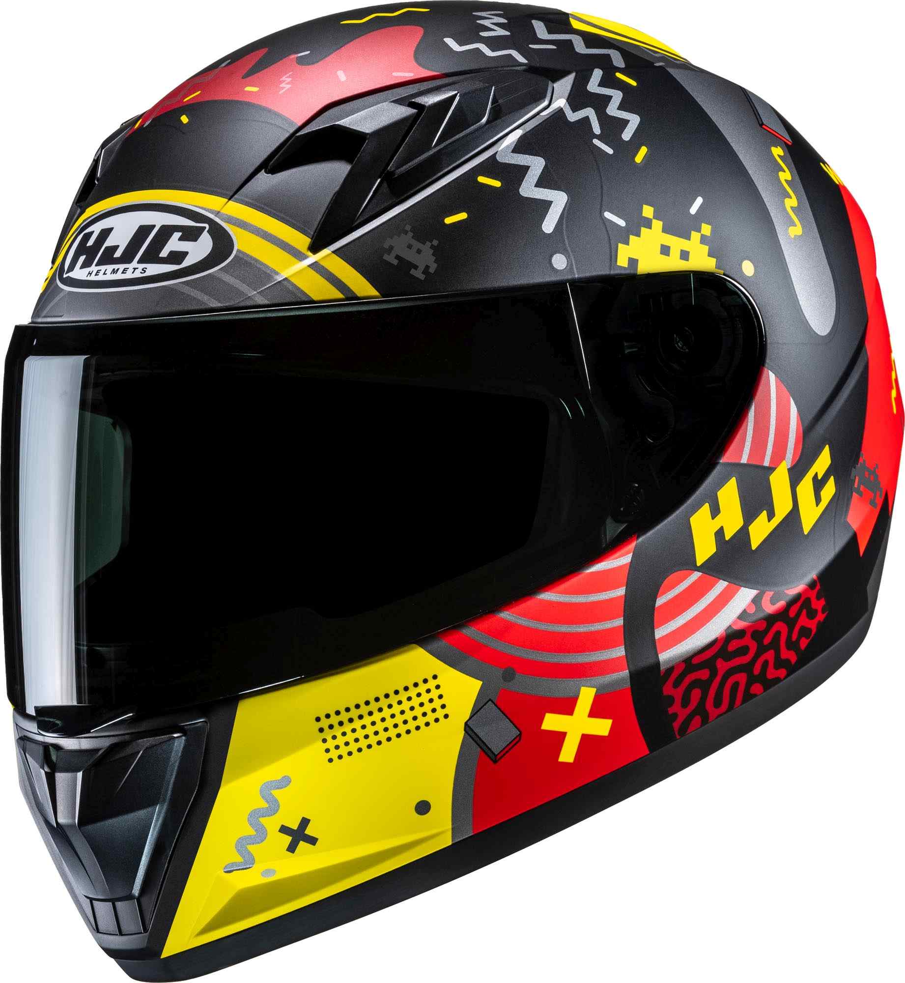HJC Y10 Mika Capacete Juvenil vermelho/preto/amarelo Y/M (50/51) Figura 1