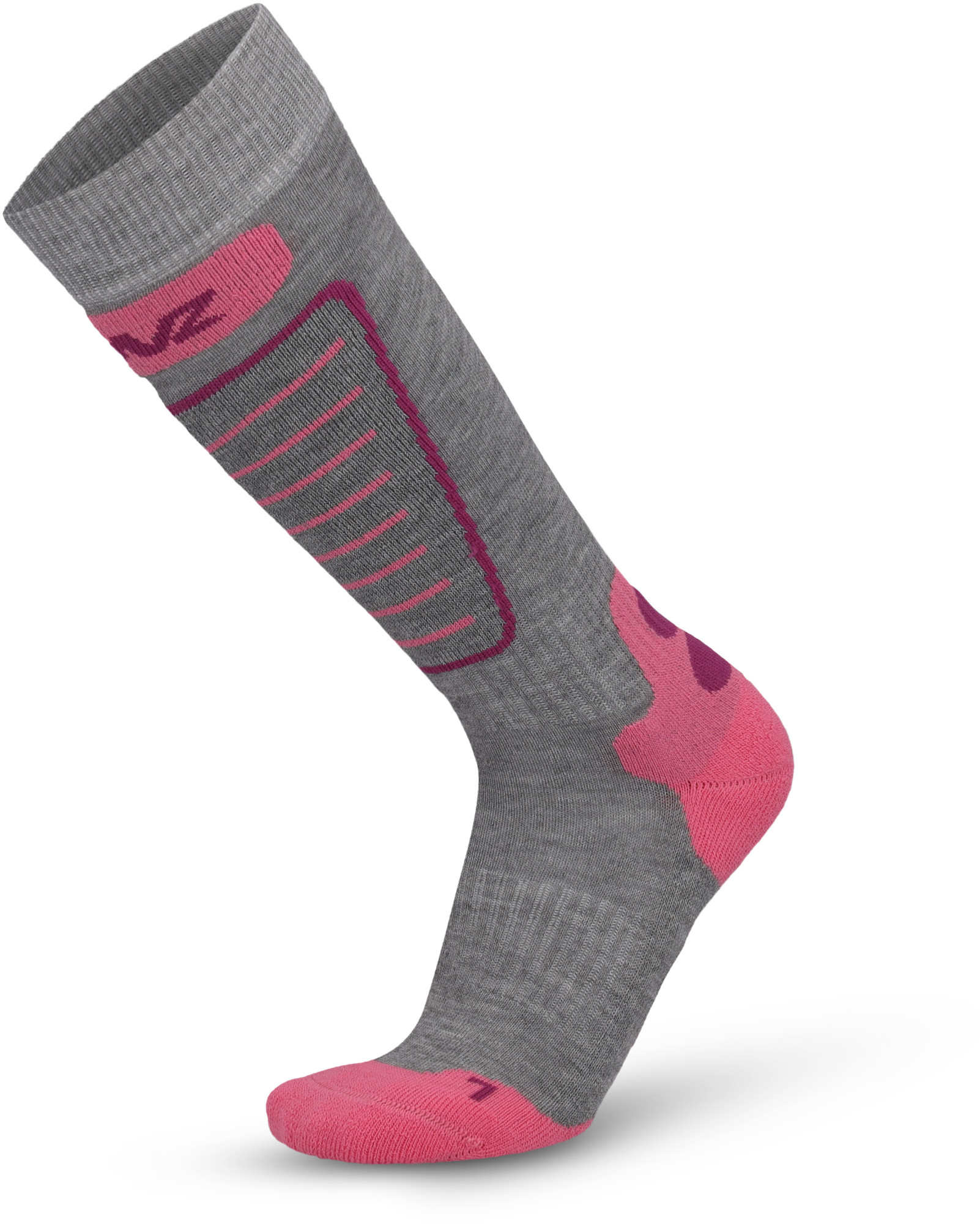 Lenz Skiing Meias Infantis Cinza/Rosa 27-30 Figura 2