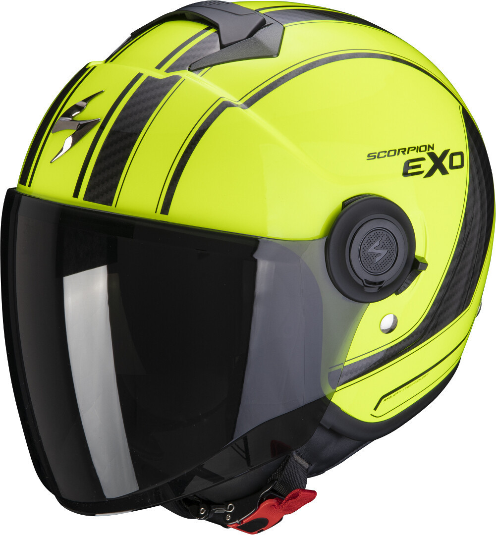 Scorpion EXO-City Scoot Jet hjälm gul/svart Man (57/58) Figur 1