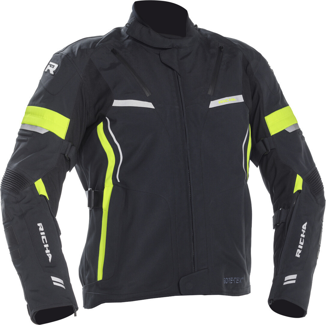 Richa Arc Gore-Tex wasserdichte Motorrad Textiljacke schwarz/gelb 4XL Abbildung 1