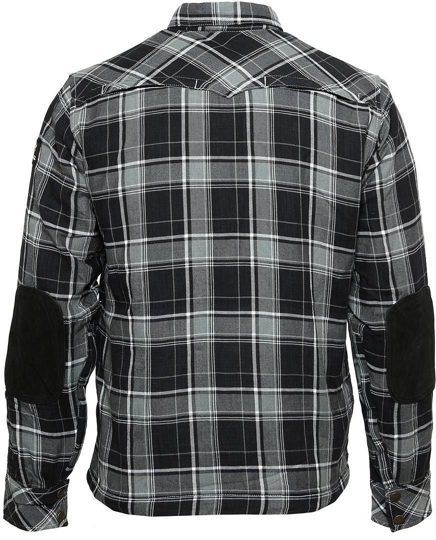 Bores Lumberjack Premium Motorradhemd grau/schwarz/weiß M Abbildung 9