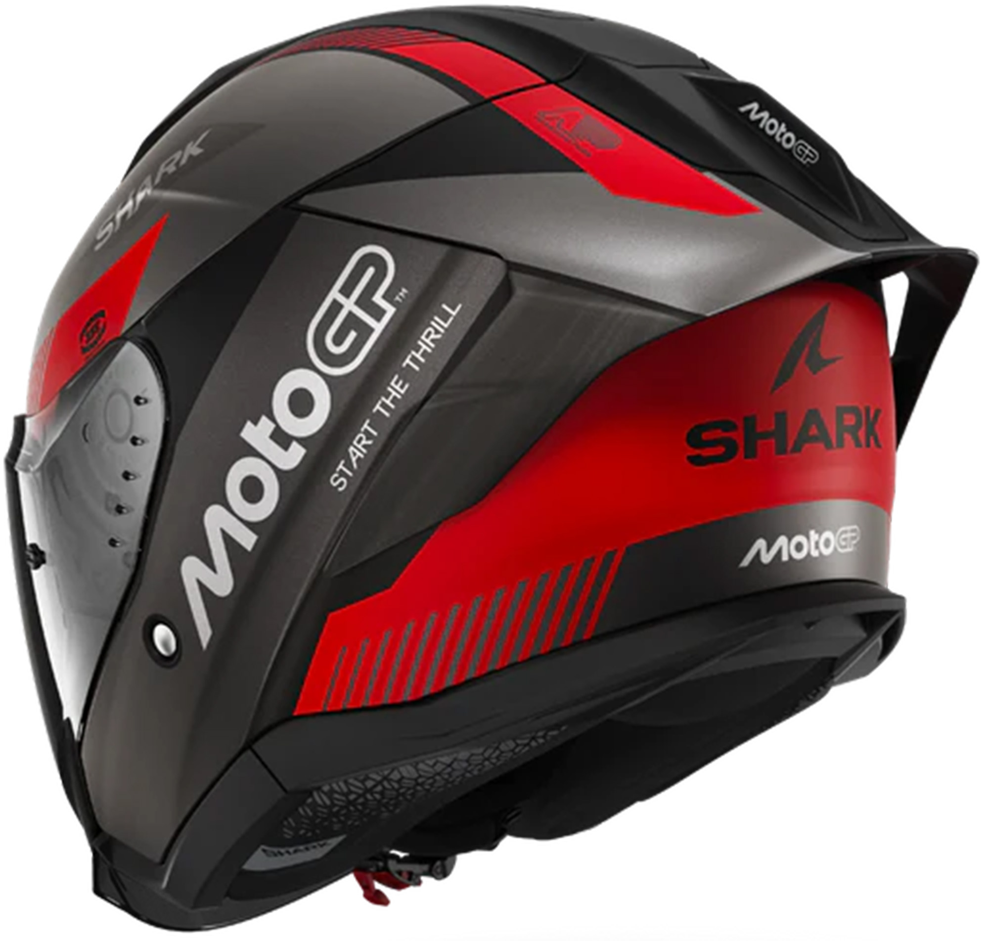 Side view of Shark Skwal Cup MotoGP Mat Jet Helmet