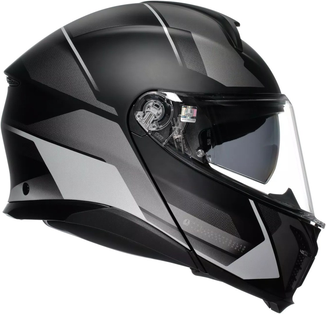 AGV Tourmodular Perception Casco negro mate/plateado M (57/58) Figura 7